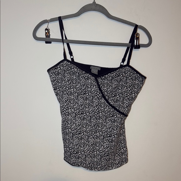 Ann Taylor Black and White Asymmetrical Camisole - Picture 1 of 4